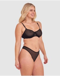 Bras N Things - Sexy Basics High Leg G String - Black