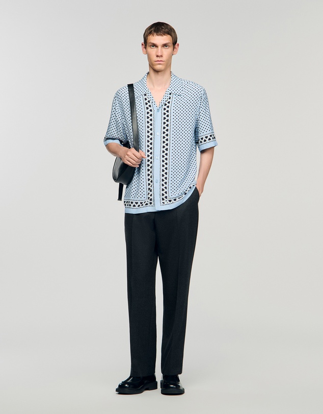 Sandro - All Over Coeur Mc Shirt
