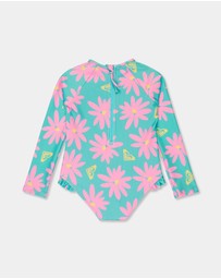 Roxy - Girls 2 to 7 Marguerite Two Piece Rash Vest