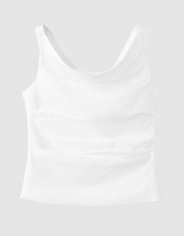 M.N.G - Draped Cotton Top