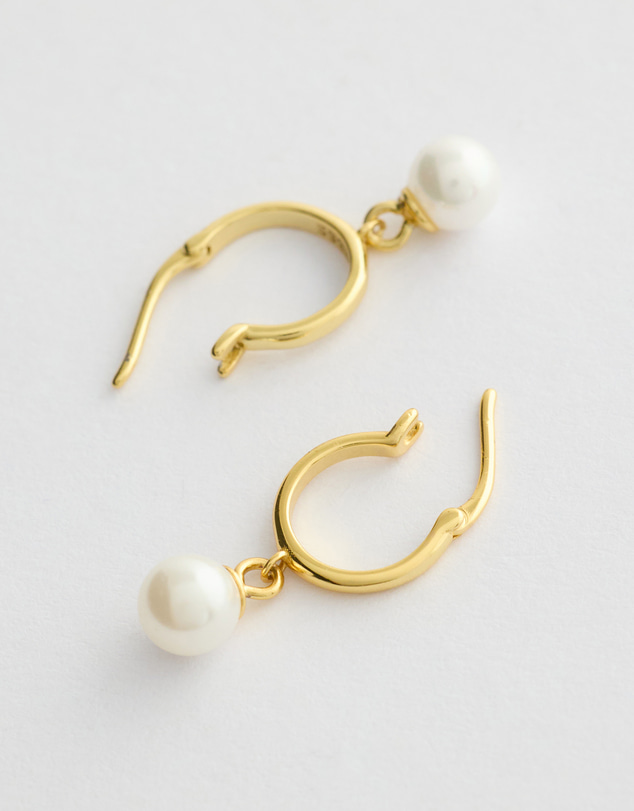 Moira Hughes - The White Label - Petite Pearl Hoops