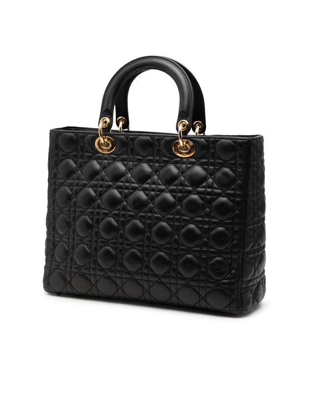 Pre-Loved by Azura Reborn - Pre-Loved Large Lambskin Cannage Lady Dior