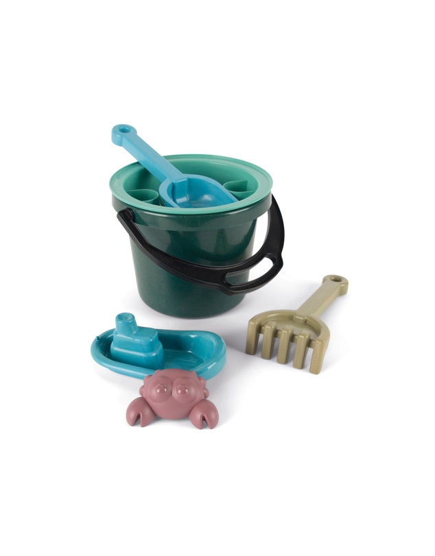Dantoy - Dantoy - Blue Marine Toys - Bucket Set With Cotton Net - 6pc