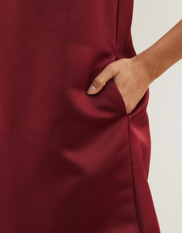 Atmos&Here - Poppy Structured Satin Mini Dress