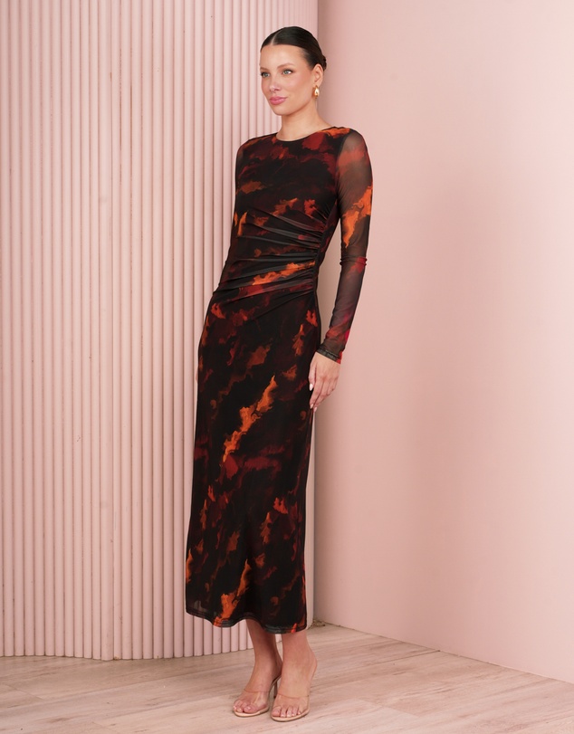 Azzurielle - Londyn Long Sleeve Maxi Dress