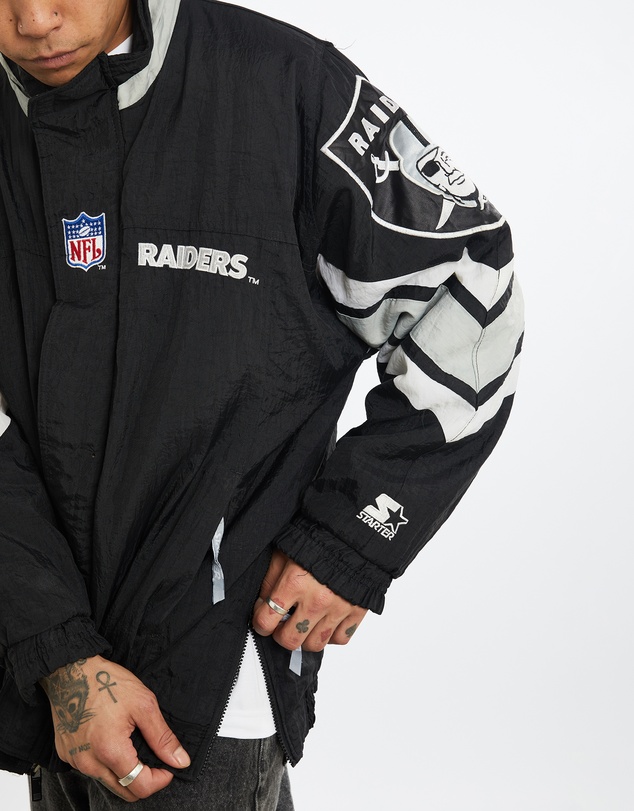Vintage by The Real Deal - Pre Loved - Vintage 90s Starter NFL Los Angeles Raiders Puffer Jacket