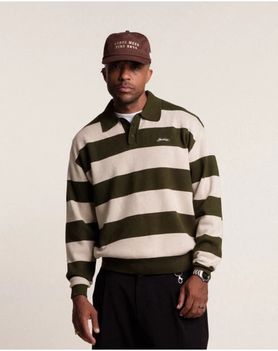 STUDENTS - Whittier Knit LS Polo Sweater