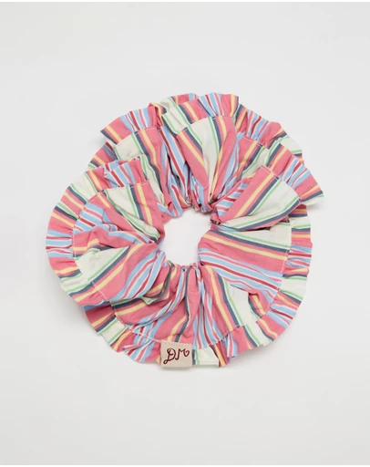 Damson Madder - Frill Edge Scrunchie