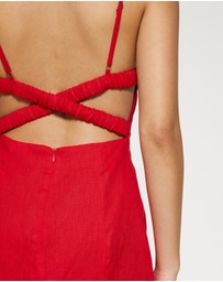 Lover - Josephine Linen Mini Dress