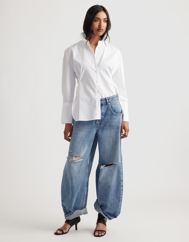 Decjuba - Daisy Ripped Horseshoe Jeans