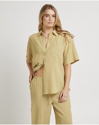 Subtitled - Indra Crinkle Oversized Shirt