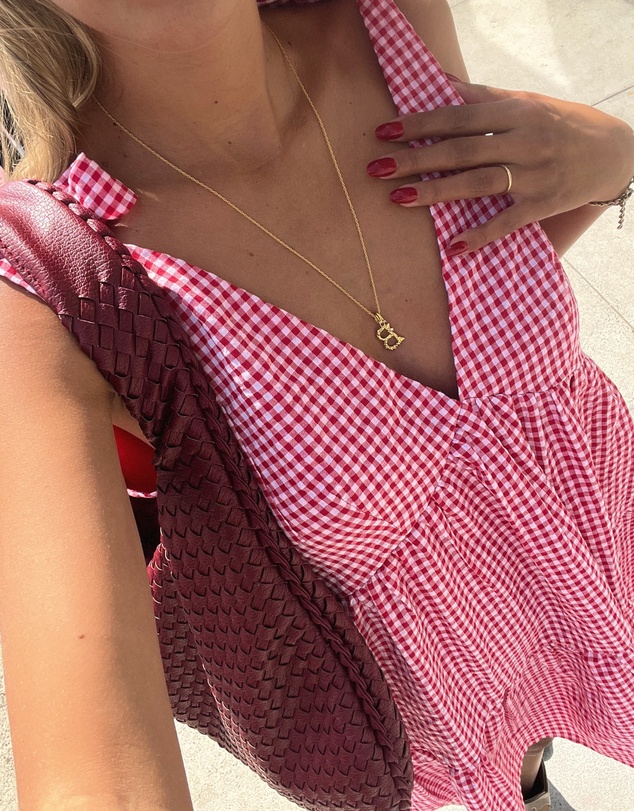 Beginning Boutique - Angel Girl Red Gingham Mini Dress