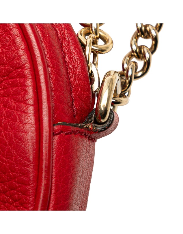 Pre-Loved by Azura Reborn - Pre-Loved Mini Pebbled Calfskin Soho Chain Crossbody