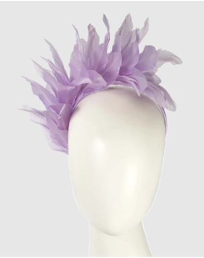 Max Alexander - Modern Lilac Racing Fascinator