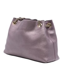 Pre-Loved by Azura Reborn - Pre-Loved Medium Metallic Leather Soho Chain Tote