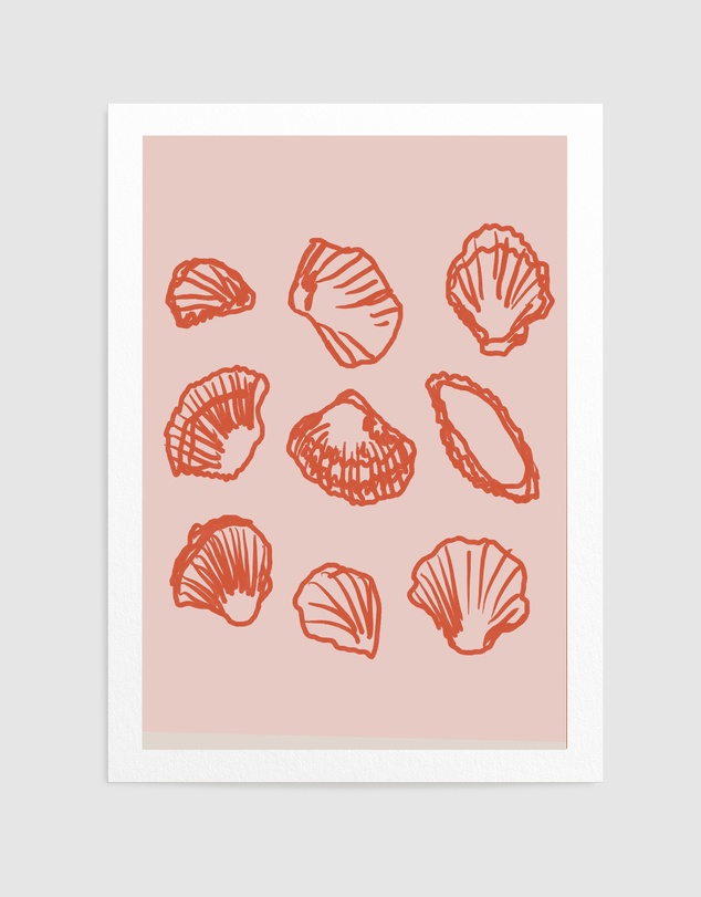 Olive et Oriel - Shell Secrets No1 by Treechild Art Print