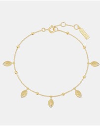 Ania Haie - Gold Leaf Station Bracelet