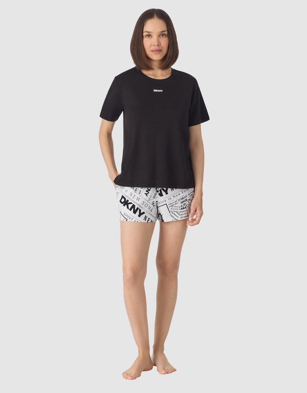 DKNY - Cotton Jersey Short Sleeve T-Shirt & Boxer Short Pyjama Set