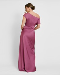 Six Stories - Asymmetric Satin Bridesmaid Dress