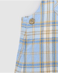 Purebaby - Check Overall -Kids-Babies