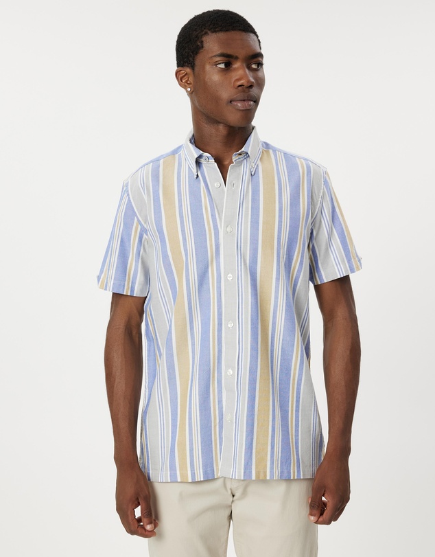 Ben Sherman - Oxford Stripe SS Mod Shirt