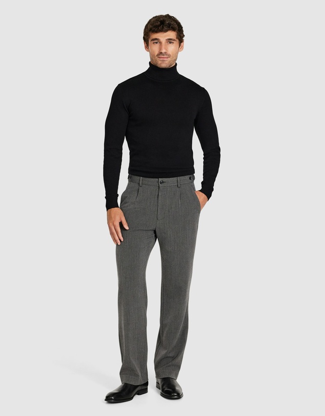Tarocash - Strand Pinstripe Pleat Pant