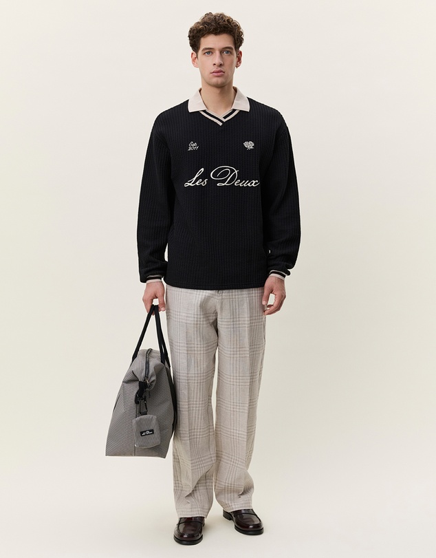 Les Deux - Waffle LS Football Jersey