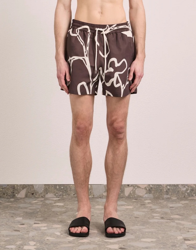 Frescobol Carioca - Rio Flor Print Swim Shorts
