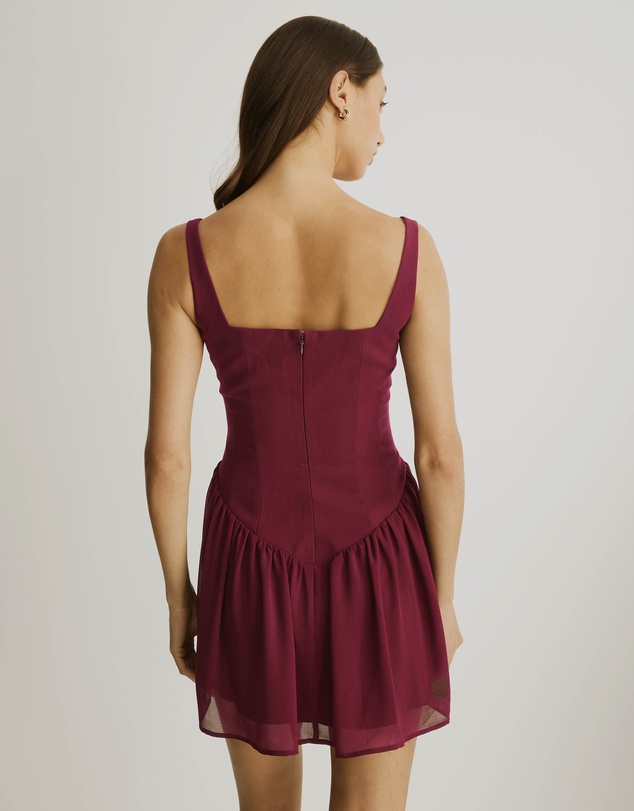Atmos&Here - Sophie V-Waist Mini Dress