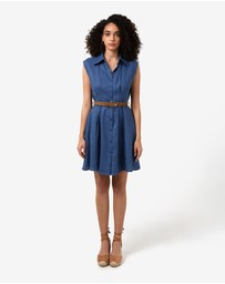 Forcast - Ami Linen Mini Beach Dress
