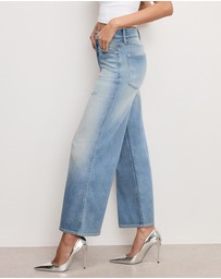 Good American - Good Skate Wide Cropped Jeans