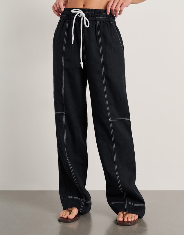 Jag - Sabine Linen Relaxed Leg Pant