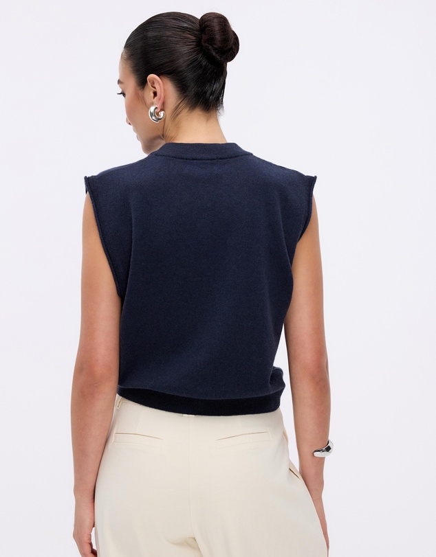 Minima Esenciales - Naya Cashmere Blend Knitted Top