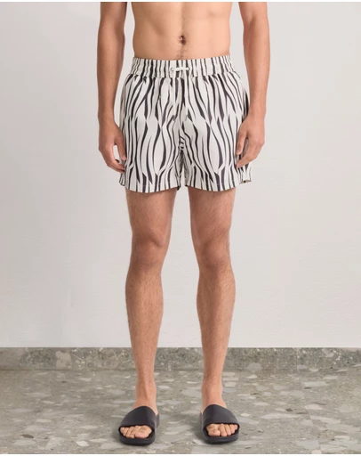 Frescobol Carioca - Rio Vento Print Swim Shorts