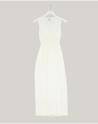 Revibe - Repaired Minima Esenciales Paloma Linen Midi Dress - AU 6