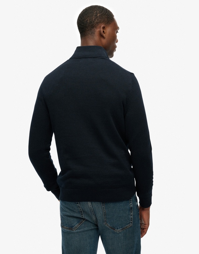 Superdry - Slim Fit Essentials Cotton Half Zip