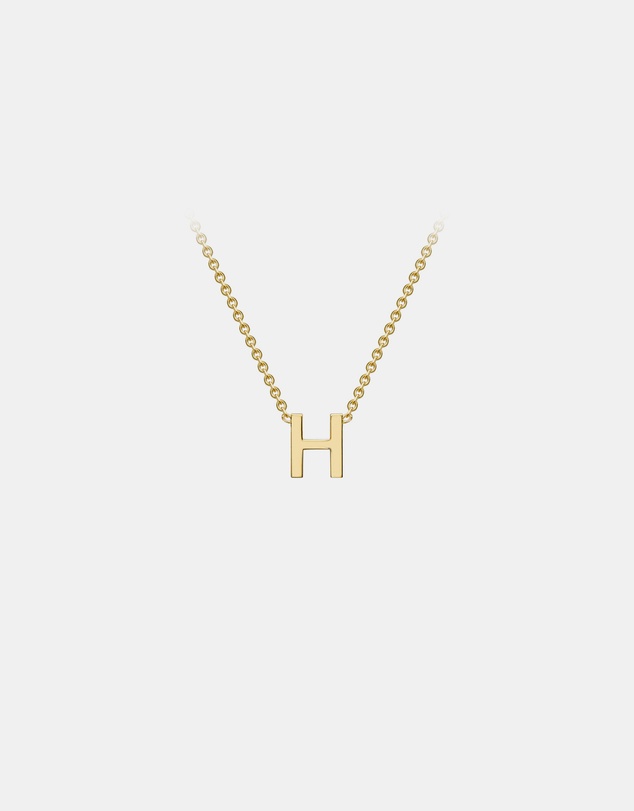 Zoe Olivia - 9K Gold Initial H Necklace
