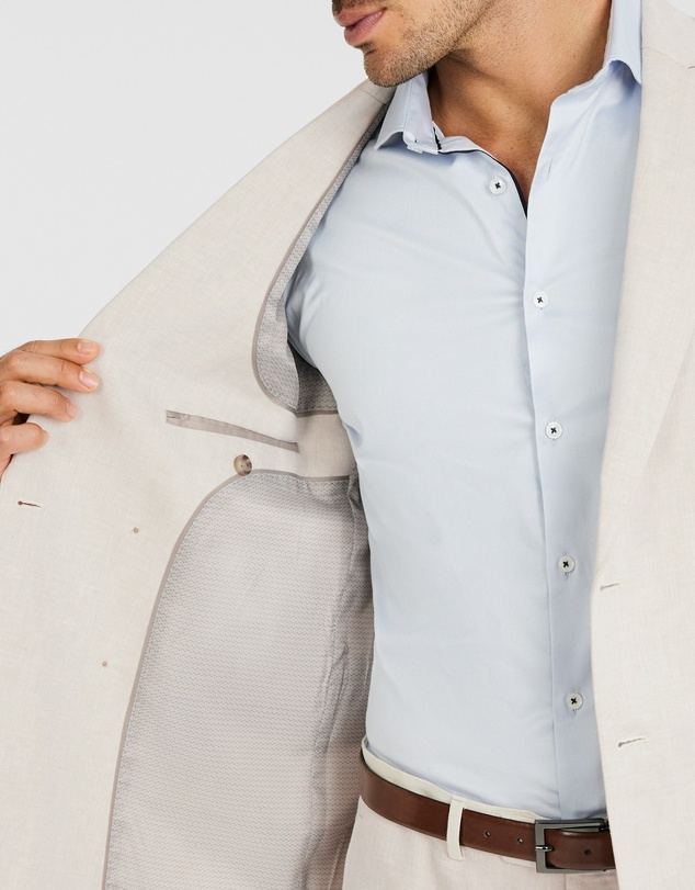 Tarocash - Jae Slim Linen Db Suit Jacket