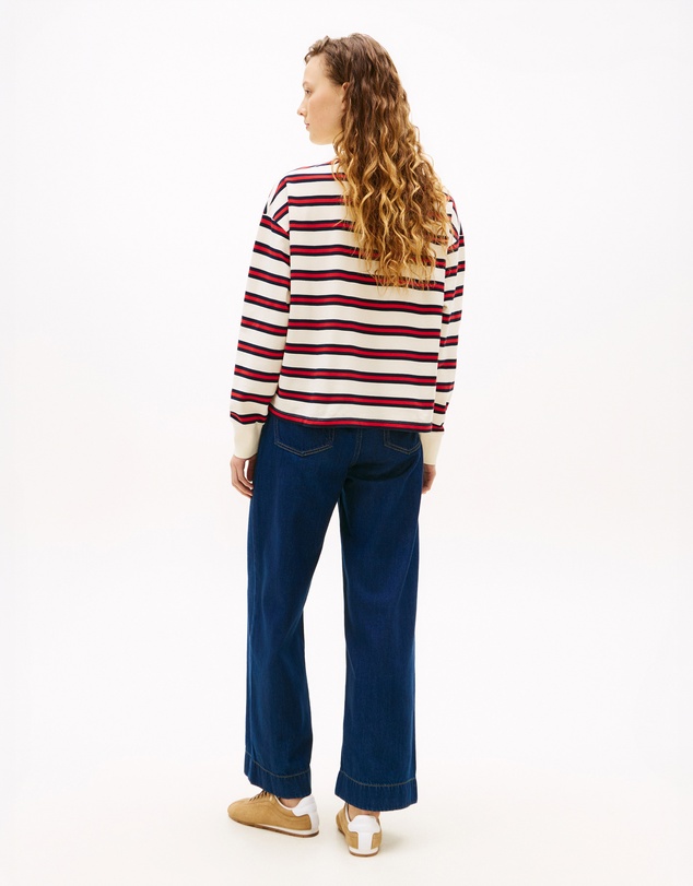 Tommy Hilfiger - 1985 Relaxed Fit Stripe LS Polo Shirt
