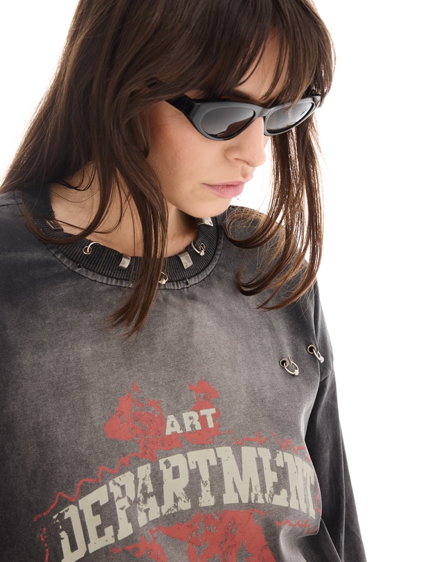 THE TALES - Art Department Pierced Cowboy Long Sleeve Tee