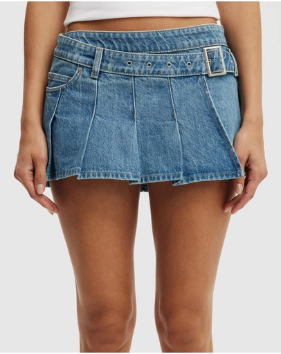 Cotton On - Pleated Micro Wrap Skirt