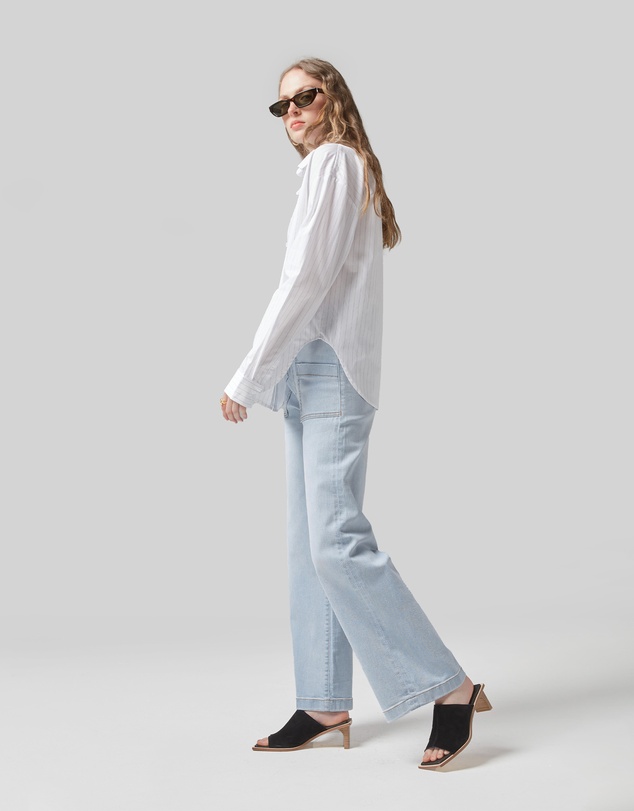 DRICOPER DENIM - Carrie Sunbleached Wide Straight Leg Jeans