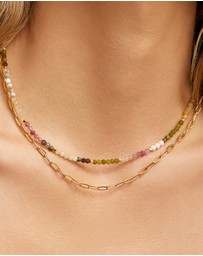 Arms Of Eve - Saffron Gemstone Necklace