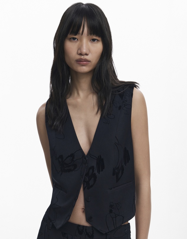 Desigual - Tailor Flocked Vest