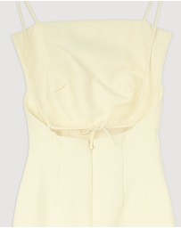 Revibe - Repaired Shona Joy Otis Draped High Neck Midi Dress - AU 6