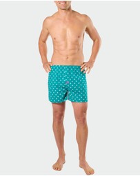 Mitch Dowd - Mitchdowd Mens Woven Boxer Shorts 5 Pack Beach Print