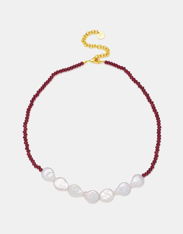 Amber Sceats - Bordeaux Necklace in Red