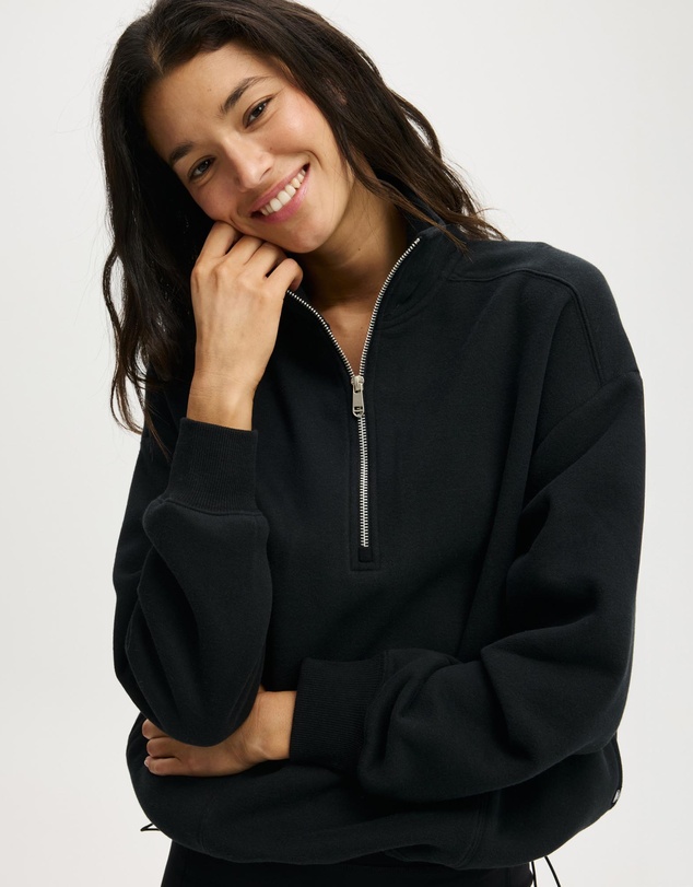 Cotton On Body Active - Plush Half Zip Sweatshirt