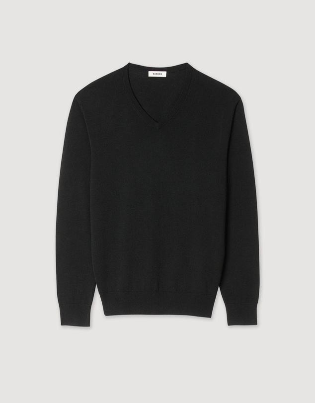Sandro - Vneck Merinos Sweater
