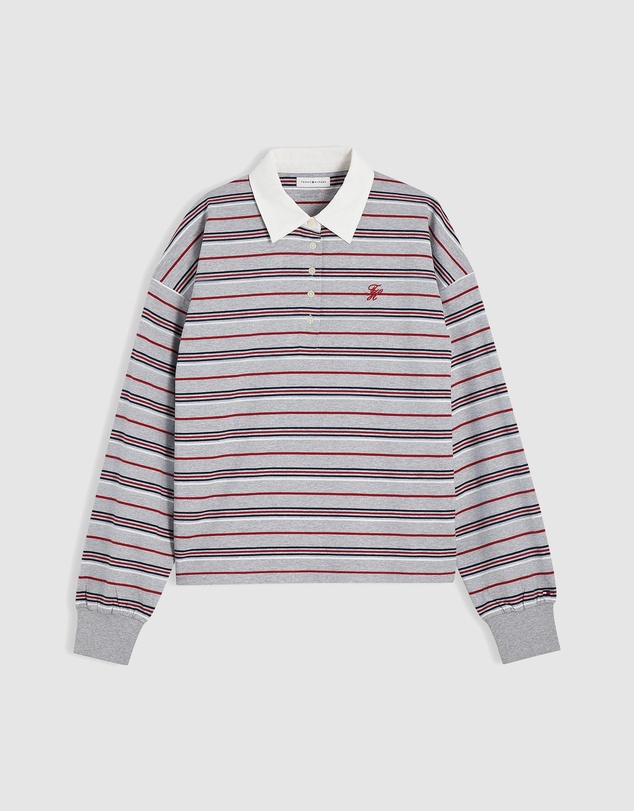 Tommy Hilfiger - Rugby Stripe Relaxed Polo Sweatshirt